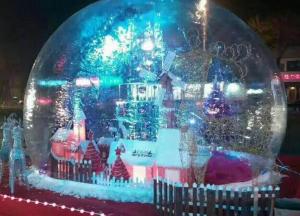 Best PVC Clear Giant Inflatable Show Ball , Inflatable Snow Globe For Christmas Promotion wholesale
