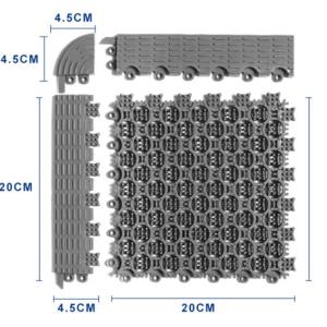 20CM Square Interlocking PVC Mats Puzzle Piece Interlocking Door Mats