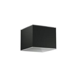 Best Cube Outdoor Solar Powered Garden Lights Matte Black Wall Light 2700K Rechargeable wholesale