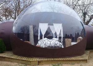 China Clear Inflatable Bubble Tent with Two Room One Tunnel on sale