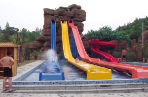 High Speed Slide / Adult Water Plastic Slide for Adventure Water Park / Customized Water Slide