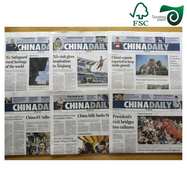 High Ink Absorption Newsprint Wrapping Paper Moisture Water Proof FSC