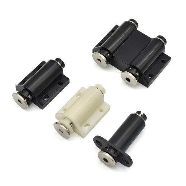 Cheap Black Magnetic Door Cabinet Pressure Catch 45.5x28x15.5mm for sale