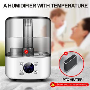HOMEFISH Large Capacity Room Humidifiers BPA Free 230-380ml/H