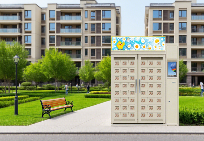 Smart Egg Vending Machine With Temperature Control System With Double Glass Window