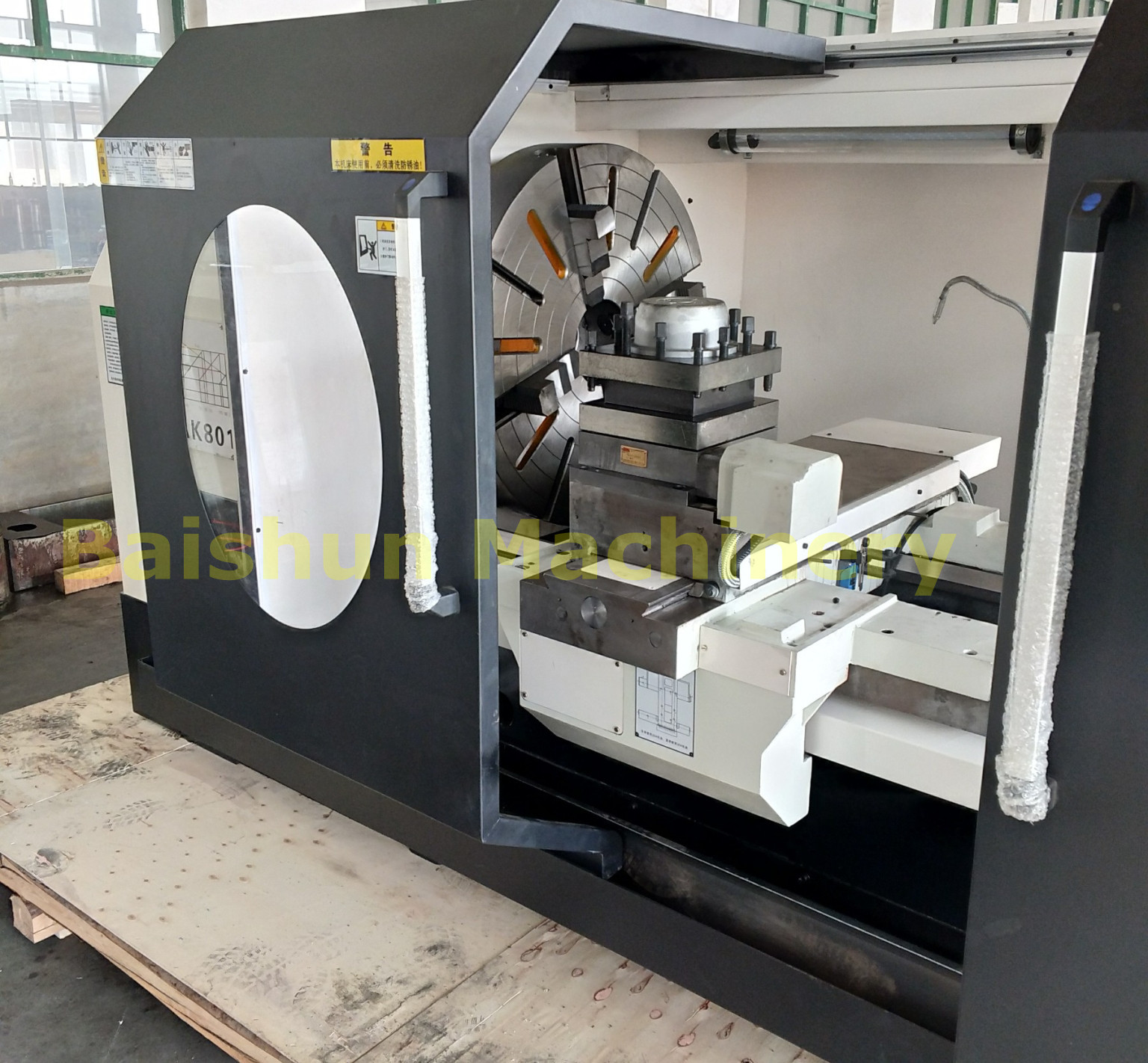 Horizontal Computer Lathe Machine / Precision CNC Automatic Lathe Machine
