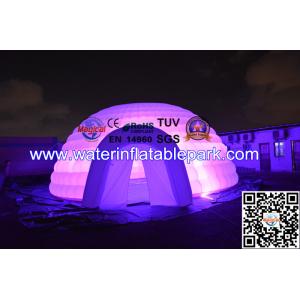 Best Waterproof LED Inflatable Igloo Tent , Lighting Inflatable Bar Tent wholesale