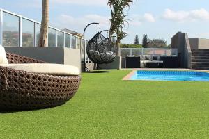 Best 20mm Height Garden Artificial Grass Landscape Synthetic Turf C Type Monofilament wholesale