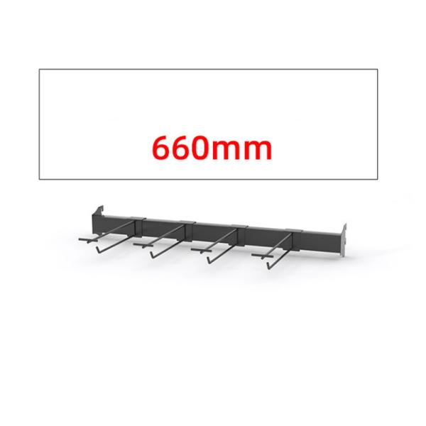 Cheap Tube Bar Long Pegboard Hooks Black 660mm 920mm Size Zinc Chrome Surface for sale