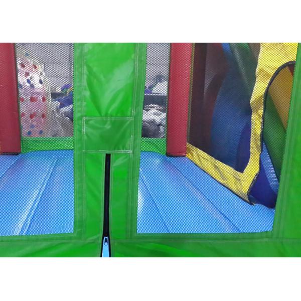 Outdoor Amusement Park 6 x 5 m PVC Tarpaulin Inflatable Bouncy Castle With Slide