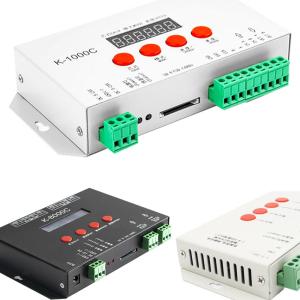 China LED Pixel Controller T-1000s K-1000c K-8000c SD Card Programmable Ws2811 Ws2812b Ws2815 Sk6812 RGB LED Strip Pixel Contr on sale