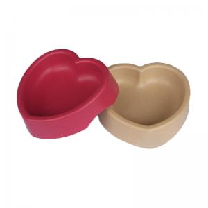 Heart Shaped Dog And Cat Bowls Cute Unbreakable Durable Pet Bowl 200g Weight