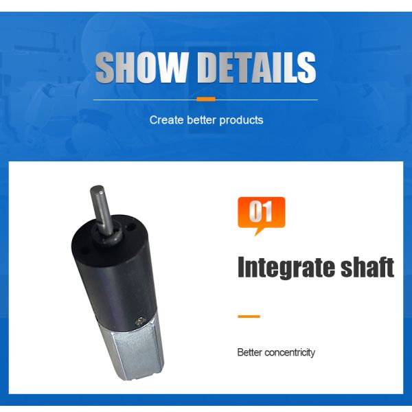 FT-16PGM050 Planetary Geared Motor with Encoder