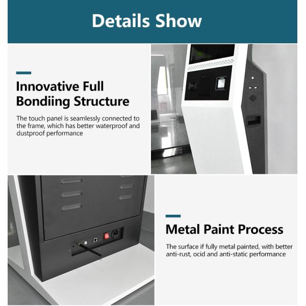 Visitor Registration Payment 400cd/M2 Self Service Kiosk Machine 32 inch