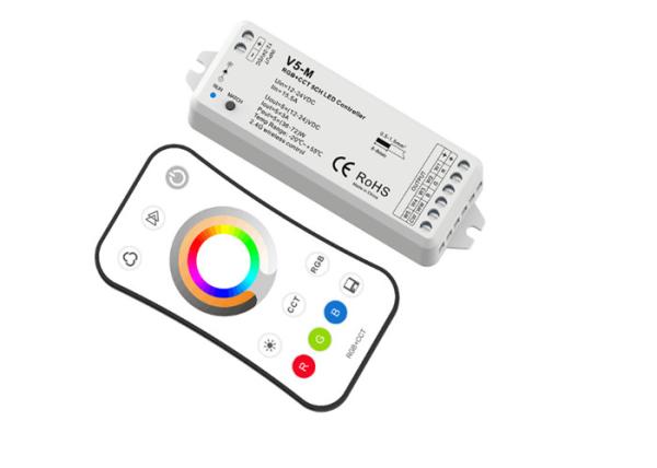 Cheap 5 Channel Touch Screen LED RGB Strip RF Controller , LED Strip Lights WIFI Controller  for sale