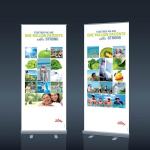 Outdoor Custom Beach Flags Aluminum Stand Retractable Display Promotional PVC