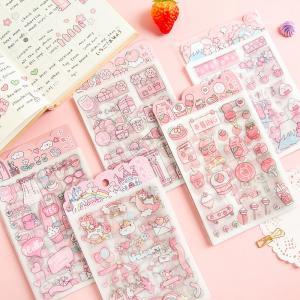 Best Girlish Heart Custom Paper Stickers Hand Account Decoration Sticker 80gsm wholesale