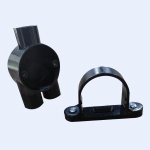 PVC Cable Conduit Terminal Gang Box Space Bar Saddle Black White