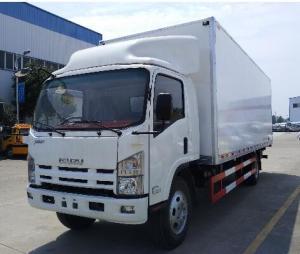 ISUZU 4*2 190HP 10 ton refrigerator box truck for sale