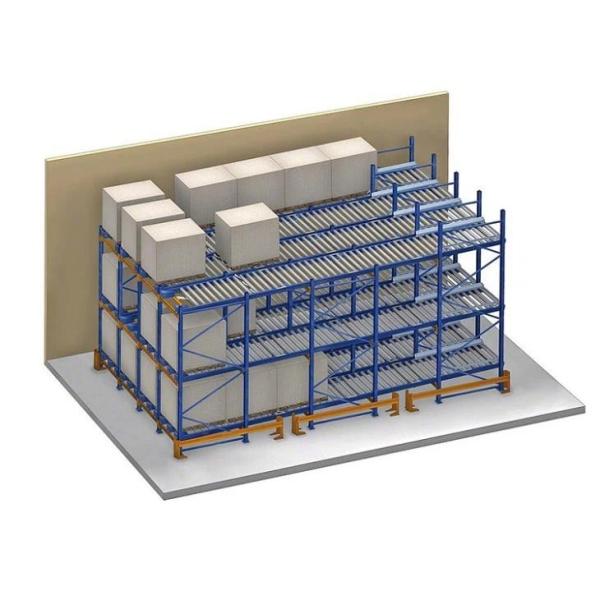 Customized Heavy Duty Gravity Pallet Flow Racking Q235B Steel Pallet Storage Shelves