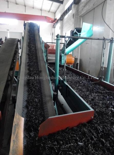 Cheap semi-automatic waste tire recycling plant / tire recycling line / waste tire recycling machine for sale