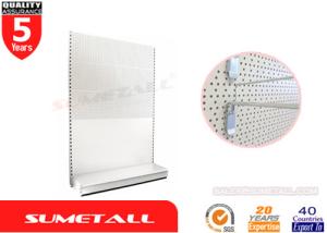 Best Perforated Peg Panel Metal Gondola Shelving , Convenience Store Shelving Units wholesale