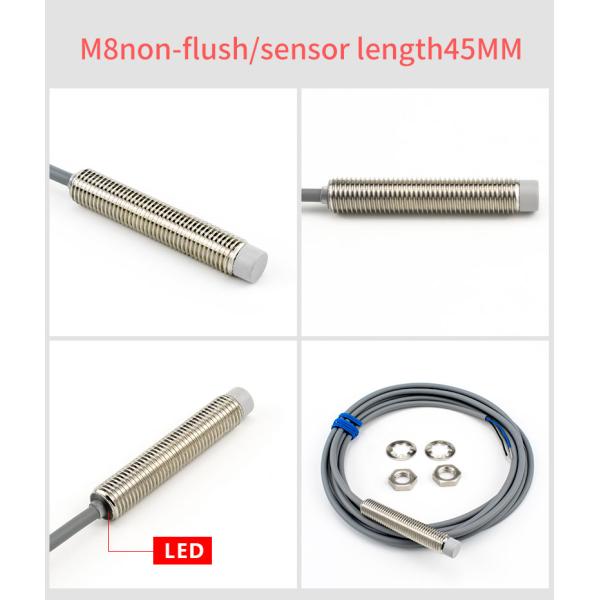 M8 Series Inductive Proximity Switch Sensor Waterproof Shockproof IP67
