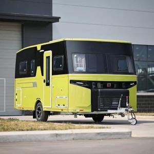 Best 1500kg Camper Caravan Trailer With Spare Tire Gas Smoke Alarm RV Travel Trailer wholesale