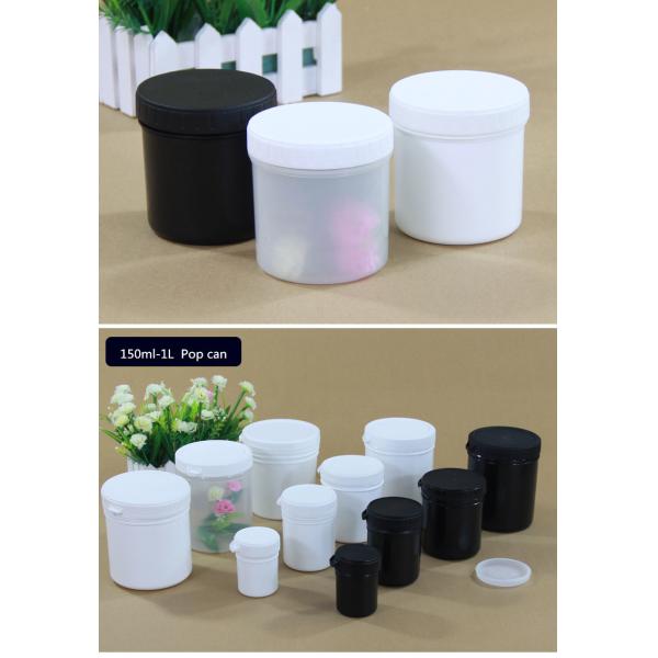 Foodsafe Plastic Storage Jars Cream Container With Sealing Cap Lids 500ml