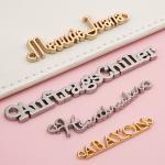 SGS Approved Custom Metal Logo Tags Sew Clothing Label For Personalized Clothes