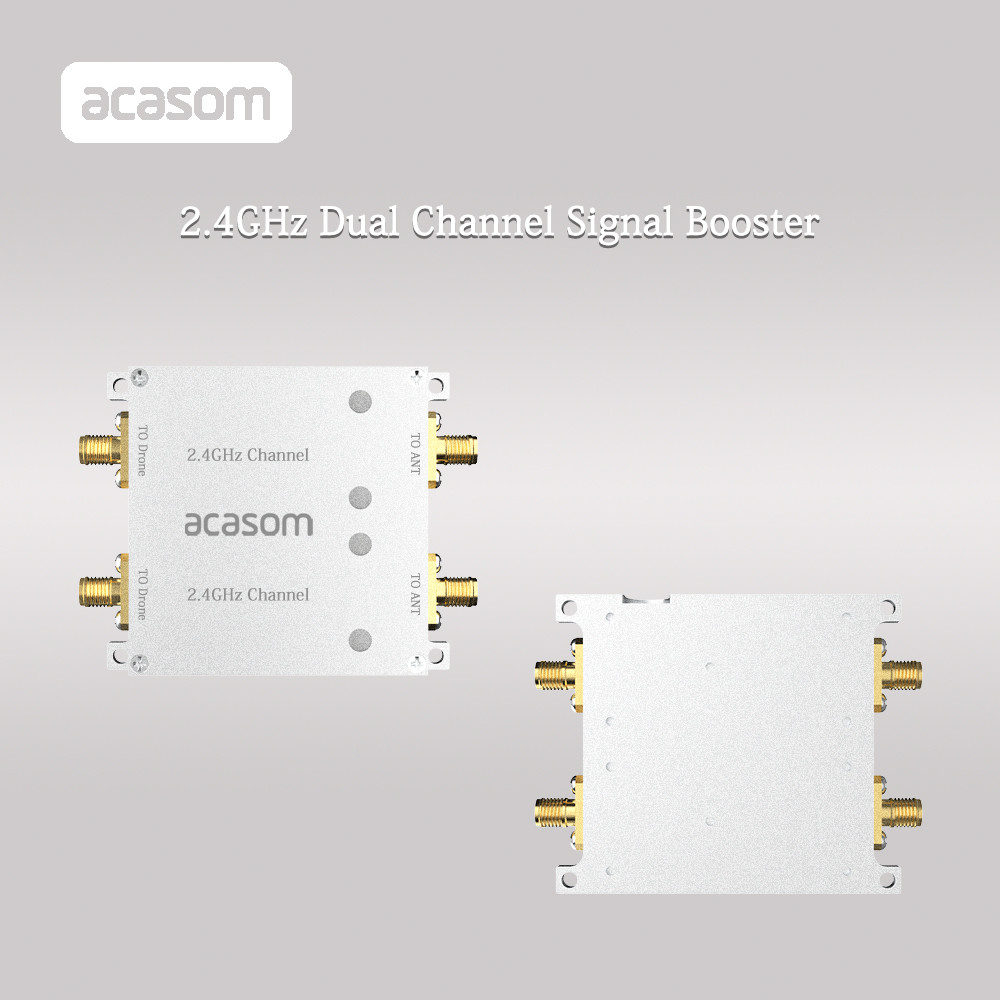 2.4GHz 5.8GHz Double In And Out RF Amplifier Module High Gain With Green LED