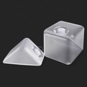 Translucent Foldable Collapsible Drinking Water Carrier Square 5/10/15/20L for Hiking