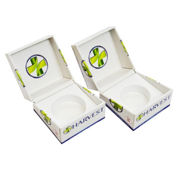 Magnetic Flip Top Cigarette Packaging Box Live Rosin Concentrate Glass Jar Boxes