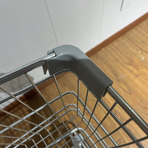 150L Shopping Trolley side view showing wheels