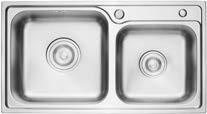 Cheap Double Bowl Stainless Steel Kitchen Sink With Drainage ARROW AF5506 for sale