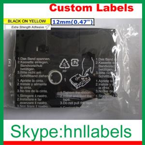 Buy cheap Black on Yellow Label Tape Compatible Brother TZ-631 TZe-631 12mm*8m for P-Touch from wholesalers