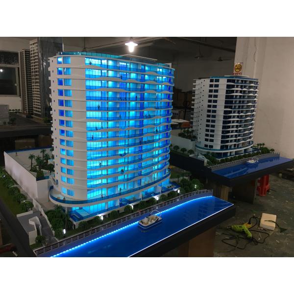 Acrylic Residential Building Model , 3D Max Building Modeling 1 . 6 * 1 . 8M
