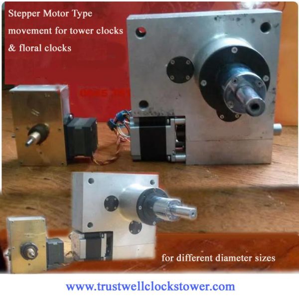 two or three hand Large outdoor clock mechanism engine and master launcher or controller