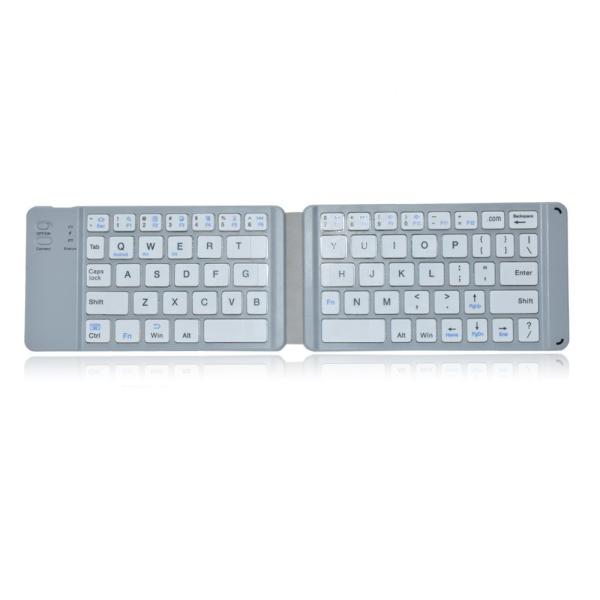Cheap ABS Plastic Material Folding Bluetooth Keyboard For IOS Android Windows 3 In 1 for sale