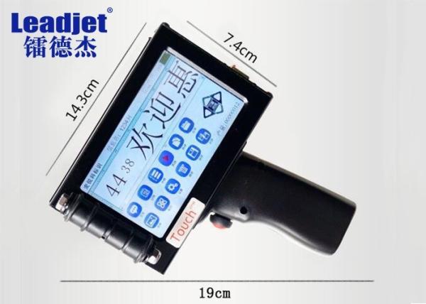 Cheap S100C Handheld Batch Number Printer , Inkjet Date Coder Machine With Removable Battery for sale