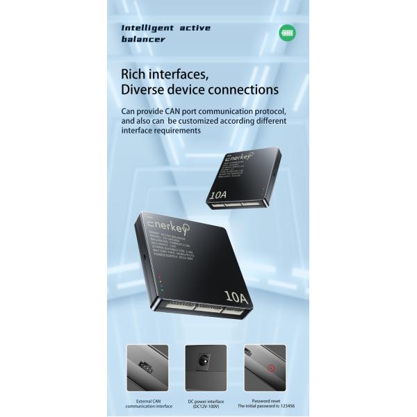 Enerkey 10a LTO Balancer Smart Active Equalizer For Li-ion Lifepo4 4S 8S 16S 24S Batteries
