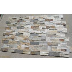 China Oyster Mixed Rusty Color S Clad Stacked Stone,Split Face Slate S Clad Stone Cladding,Thin Stone Veneer for sale