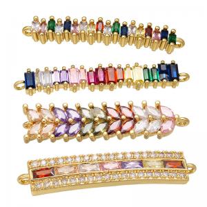 China OEM DIY Gold Rainbow Zirconia Bracelet Crystal Bracelets And Necklaces on sale