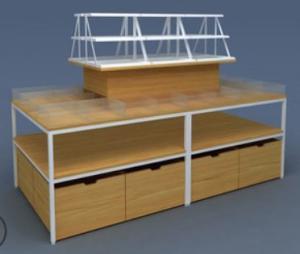 Best Innovative Cosmetic Display Counter Commercial Furniture For Mall wholesale