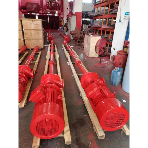 Vertical Turbine Fire Pump Emergency Fire Water Pump System Long Shaft