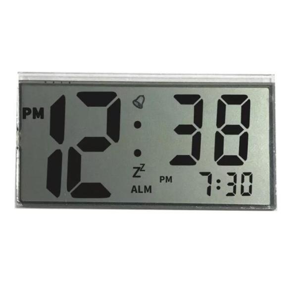Cheap Monochrome Clock Positive TN Transmissive 7 Segment LCD Display Module for sale