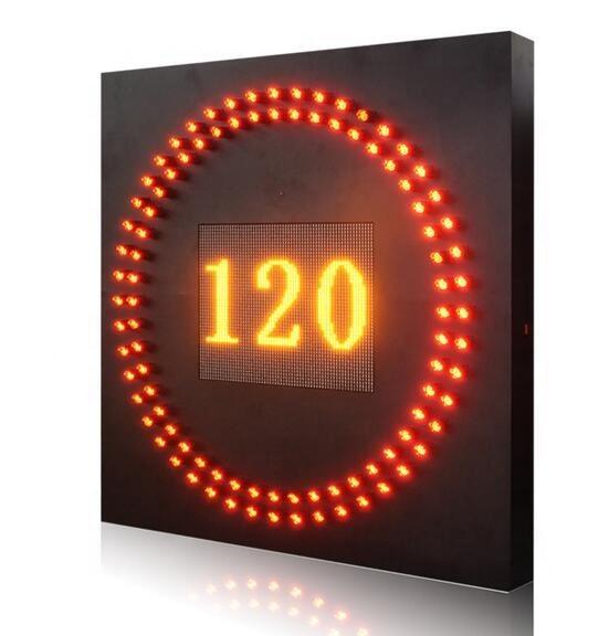 Cheap Red Circle Full Color VMS Speed Limit Highway P10 Highway LED Signs for sale