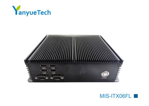 Cheap Embedded Fanless Box PC Industrial Computer Generations I3 I5 I7 U Series CPU 2LAN 6COM 6USB for sale