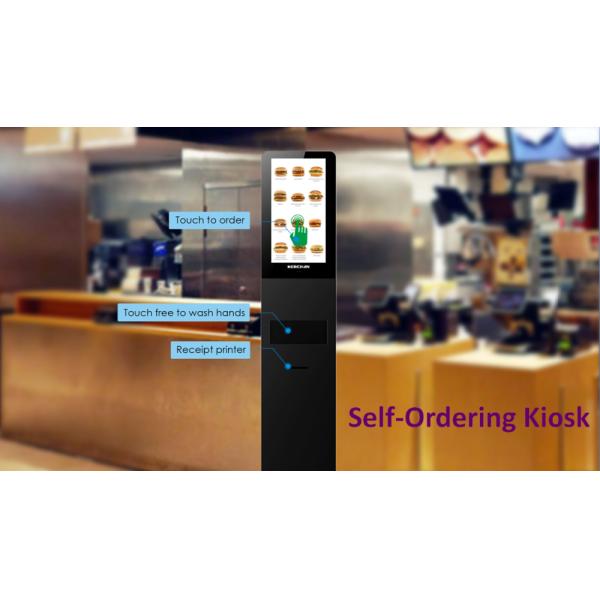 Auto liquid soap dispenser Hospital 21'' Hand Sanitizer Advertising Kiosk Table Stand Installation