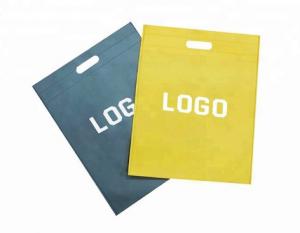 Best 80gsm Customized printing hot sale non woven D-cut bag wholesale